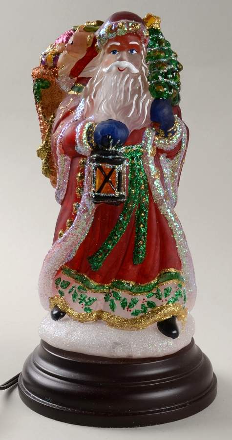 Lights Radiant Santa Light - Boxed by Old World Christmas (Newer)-1
