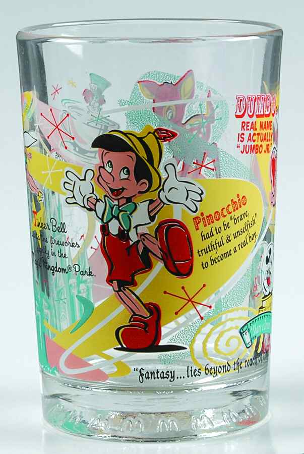 Disney Character Glasses Fantasy Lies Beyond The Reach Of Time - No Box by McDonalds-1