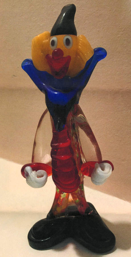 Murano Figurines Clown-Red/Blue - No Box by Murano Glass-1