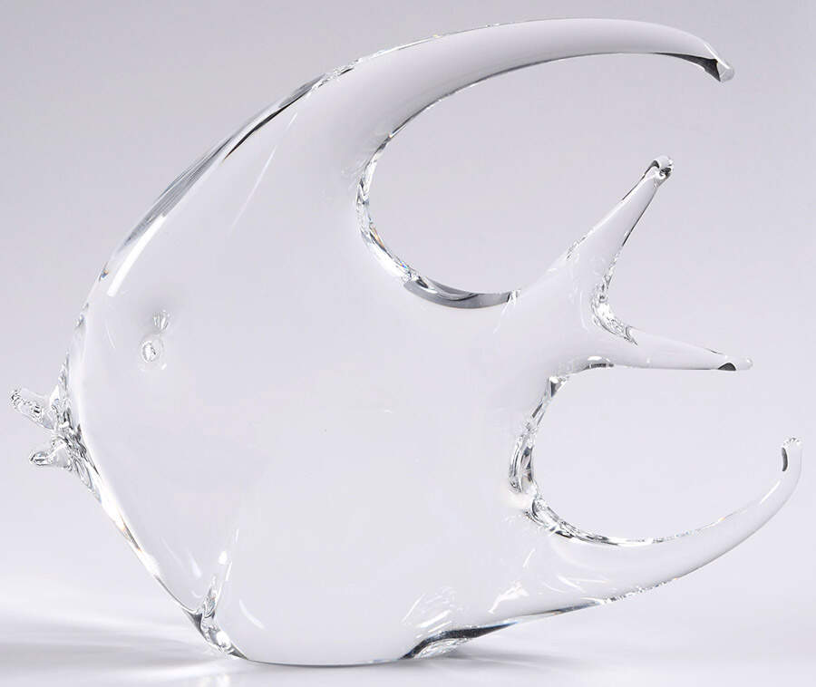 Murano Figurines Angelfish Clear - No Box by Murano Glass-1