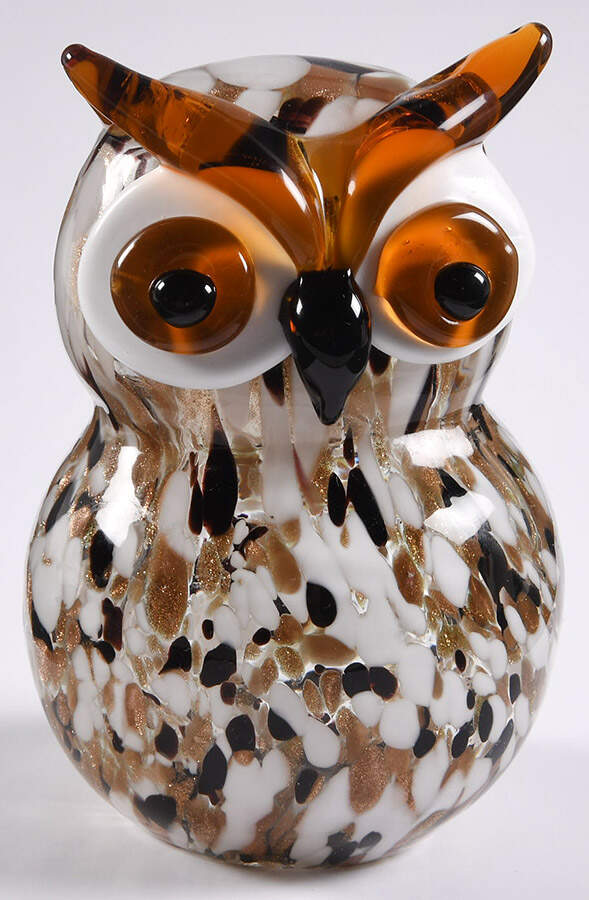 Murano Figurines Owl - No Box by Murano Glass-1