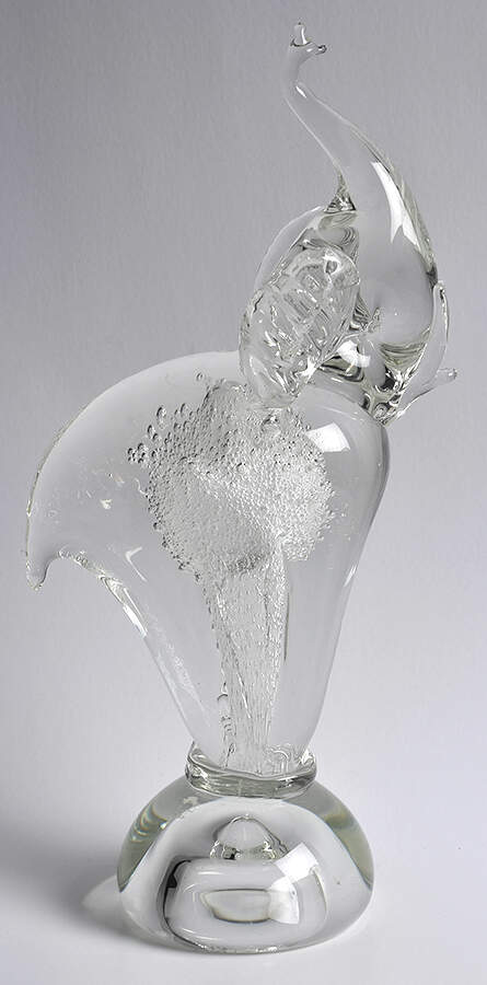 Murano Figurines Elephant On Pedestal - No Box by Murano Glass-1
