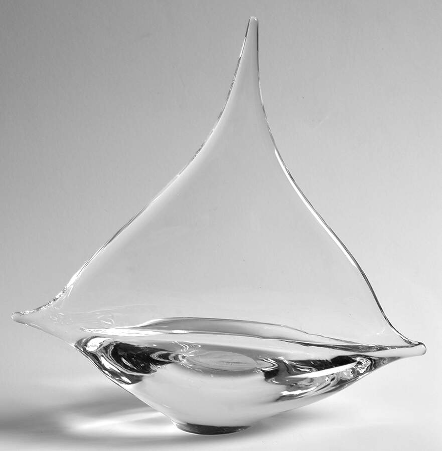 Murano Figurines Sailboat Clear - No Box by Murano Glass-1