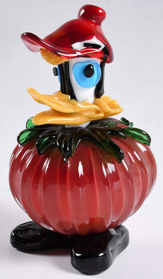 Murano Figurines Pumpkin With Duck Head - No Box by Murano Glass-1