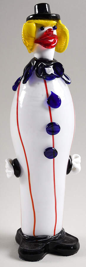 Murano Figurines Patriotic Clown - No Box by Murano Glass-1