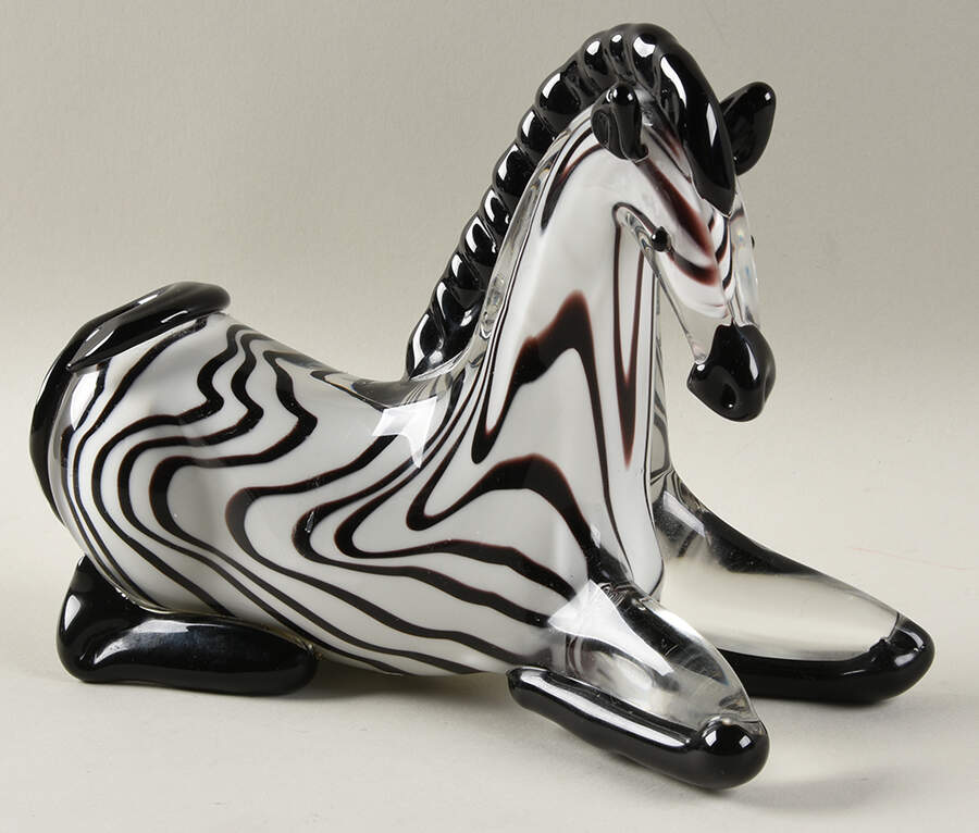 Murano Figurines Zebra - No Box by Murano Glass-1