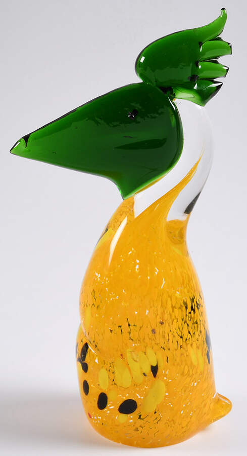 Murano Figurines Yellow Green Toucan - No Box by Murano Glass-1