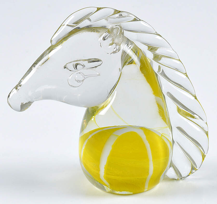 Murano Figurines Horse Head - No Box by Murano Glass-1