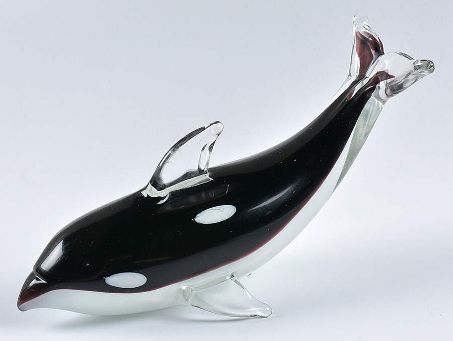 Murano Figurines Orca Killer Whale - No Box by Murano Glass-1