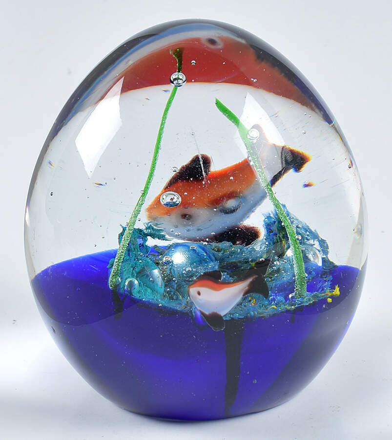 Murano Figurines Aquarium Oval - No Box by Murano Glass-1