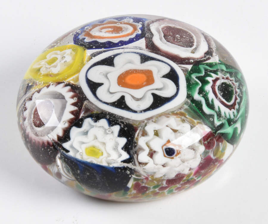 Murano Figurines Millefiori Paperweight - No Box by Murano Glass-1