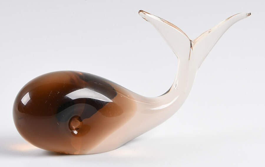 Murano Figurines Whale Brown - No Box by Murano Glass-1