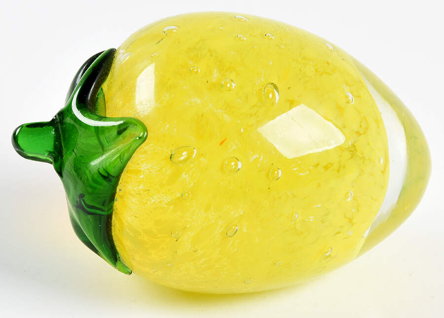 Murano Figurines Lemon Paperweight - No Box by Murano Glass-1