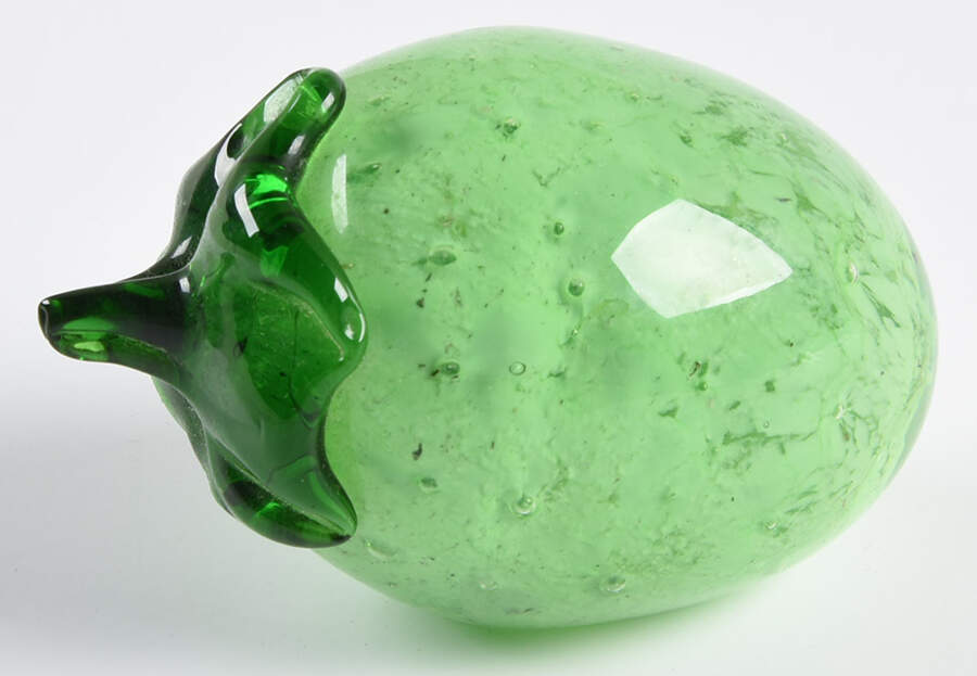 Murano Figurines Lime Paperweight - No Box by Murano Glass-1