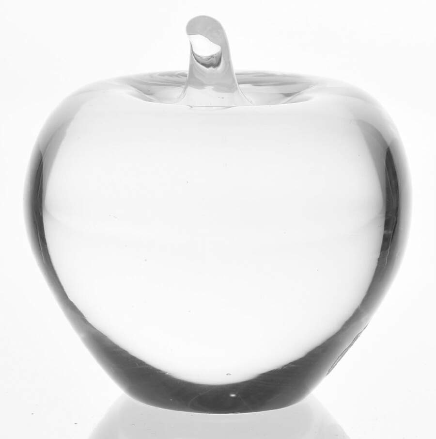Murano Figurines Clear Apple Paperweight - No Box by Murano Glass-1