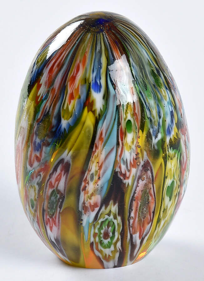 Murano Figurines Small Egg Shape Paperweight - No Box by Murano Glass-1