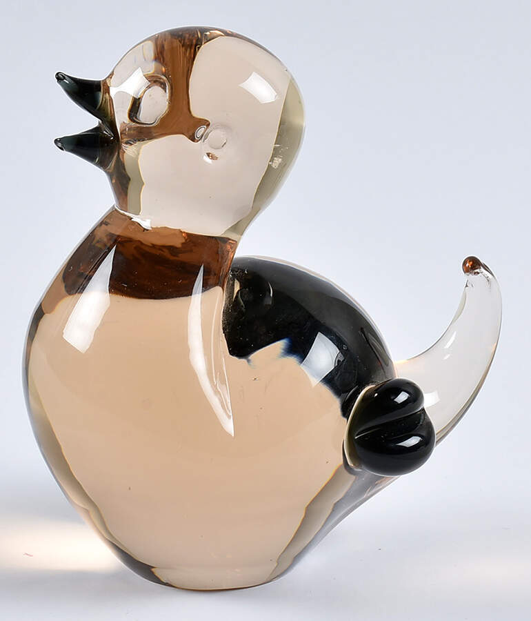 Murano Figurines Bird Light Brown - No Box by Murano Glass-1