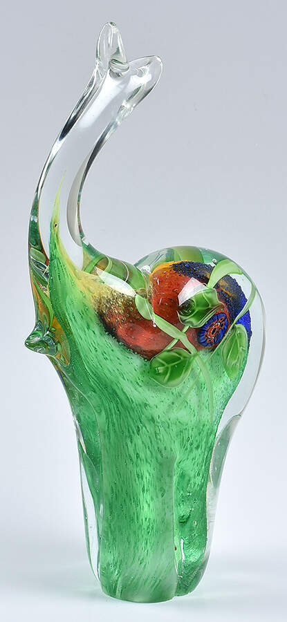 Murano Figurines Elephant - Green Red Yellow Blue - No Box by Murano Glass-1