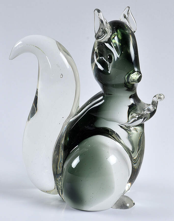 Murano Figurines Squirrel - Gray - No Box by Murano Glass-1