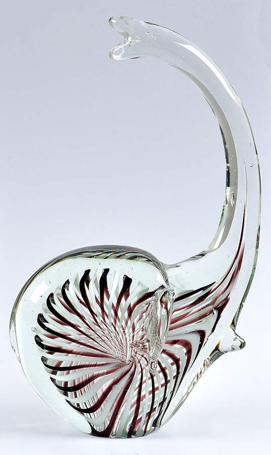 Murano Figurines Elephant-Clear,Brown,White - No Box by Murano Glass-1