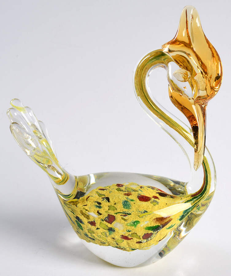Murano Figurines Roadrunner-Yellow,Multicolor Cips - No Box by Murano Glass-1