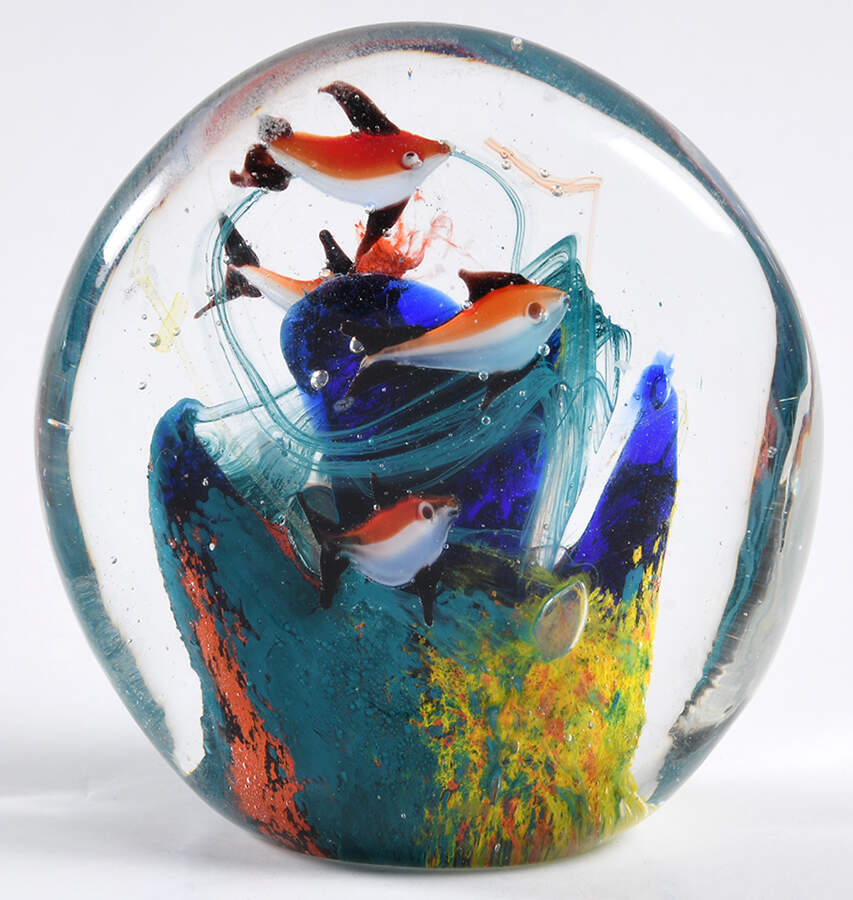 Murano Figurines Aquarium Reef - Nb743, No Box by Murano Glass-1