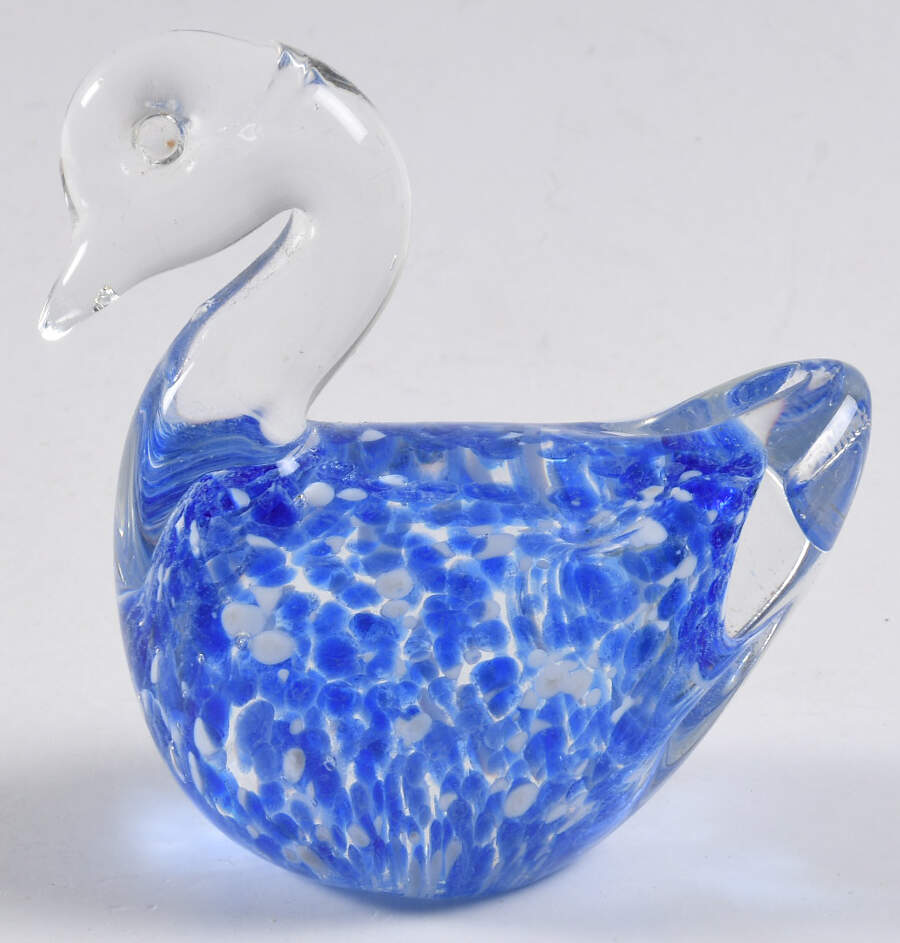Murano Figurines Swan-Blue - Nb776, No Box by Murano Glass-1