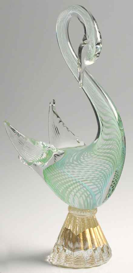 Murano Figurines Swan - No Box by Murano Glass-1