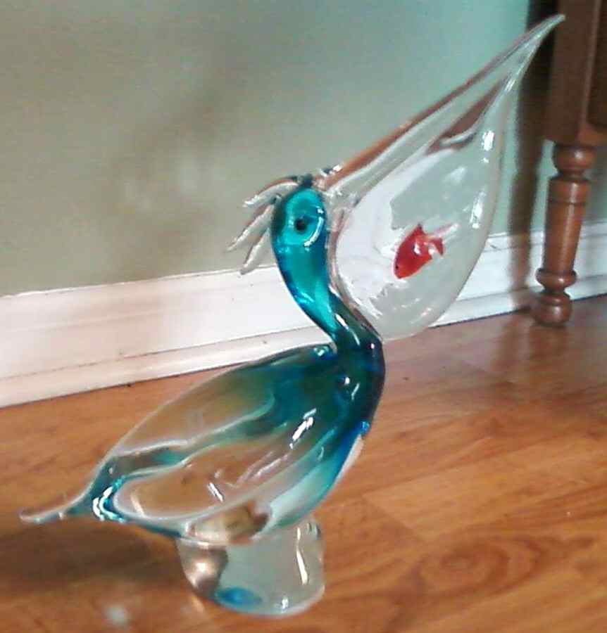 Murano Figurines Pelican - No Box by Murano Glass-1
