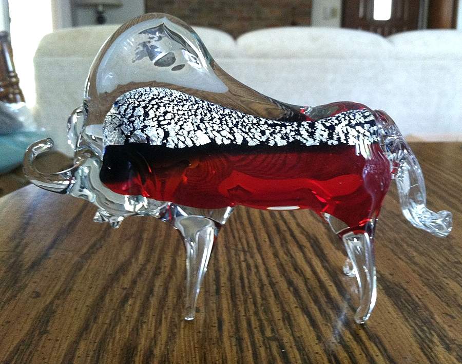 Murano Figurines Bull-Red - No Box by Murano Glass-1