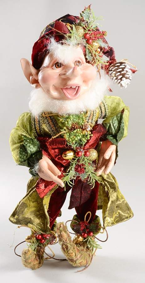 Christmas Elves Medium Pinecone Elf - No Box by Mark Roberts-1