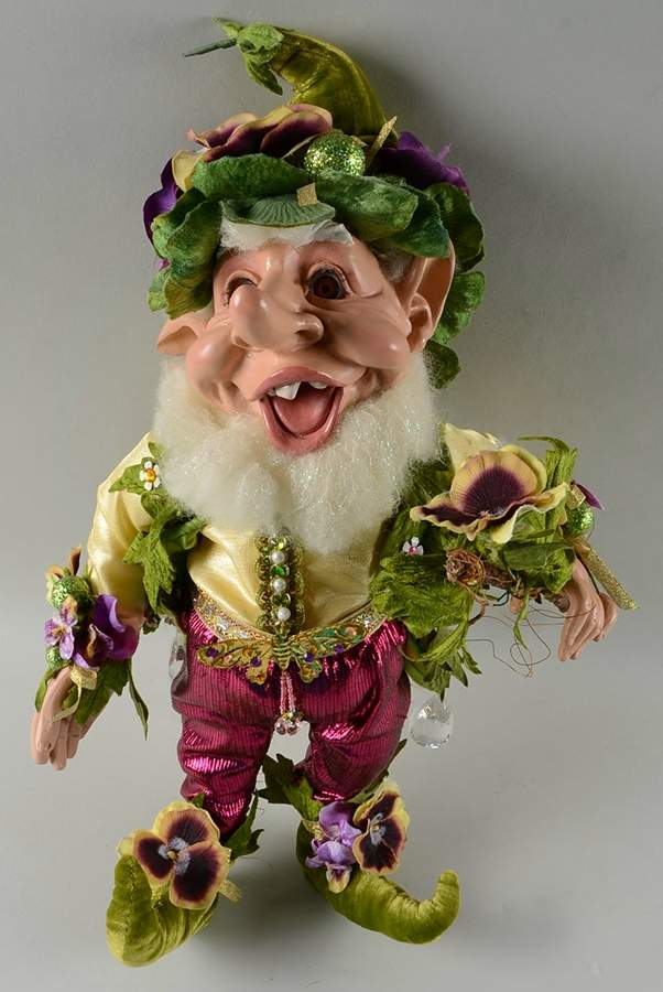 Christmas Elves Large Pansy Elf - No Box by Mark Roberts-1