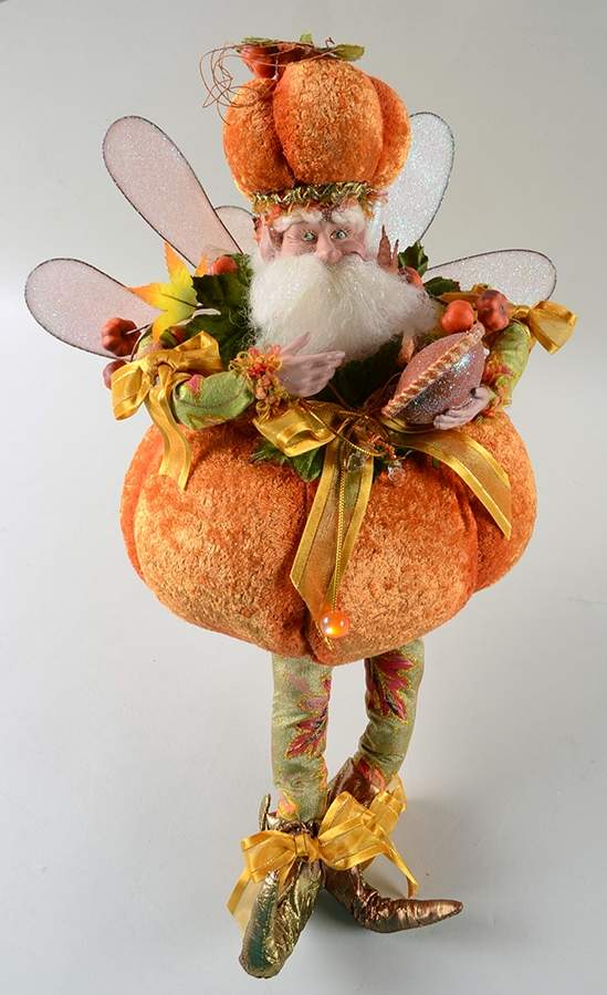 Halloween Figurines & Fairies Medium-Pumpkin Gourd Fairy - Boxed by Mark Roberts-1