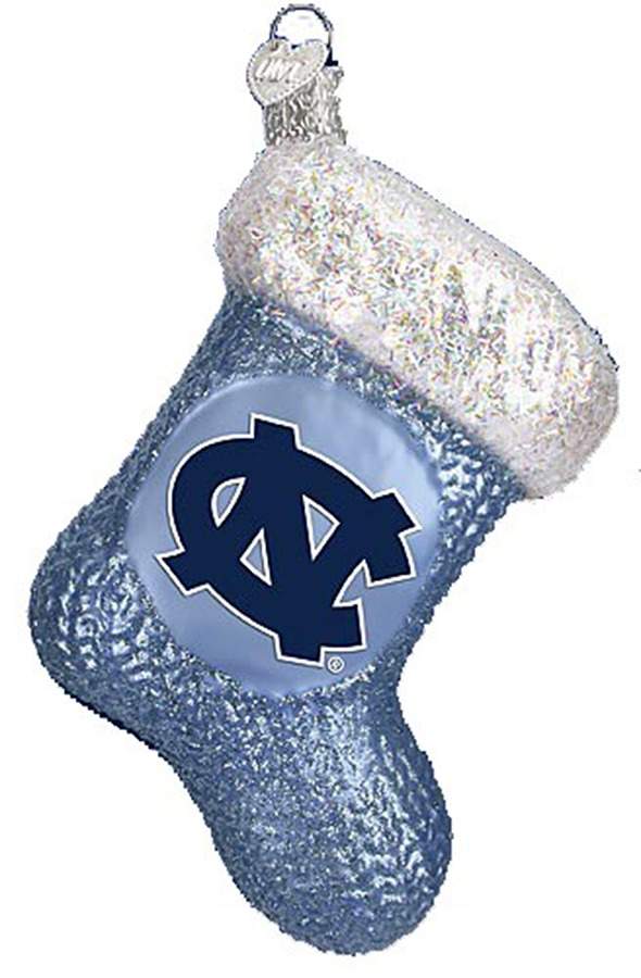 Collegiate Collection Univ Of North Carolina Stocking - No Box by Old World Christmas (Newer)-1