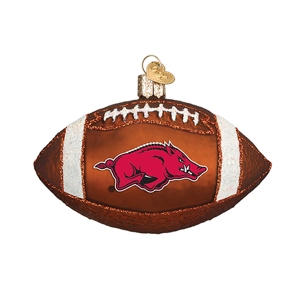Collegiate Collection Univ Of Arkansas-Football - No Box by Old World Christmas (Newer)-1