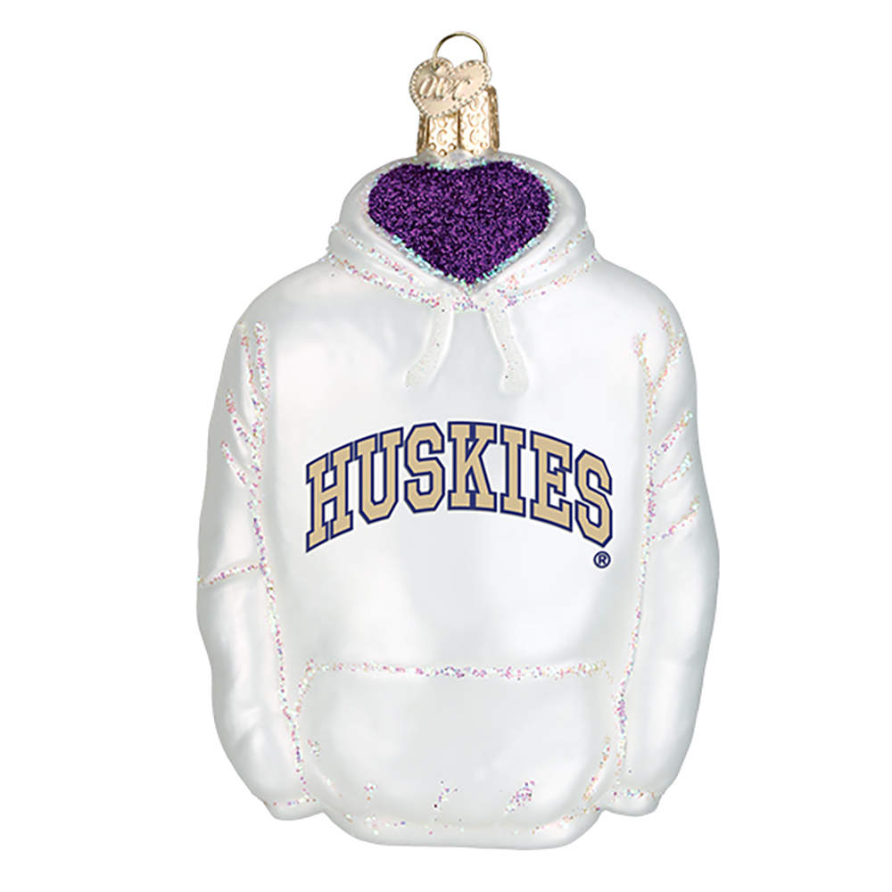 Collegiate Collection Univ Of Washington Hoodie - Boxed by Old World Christmas (Newer)-1