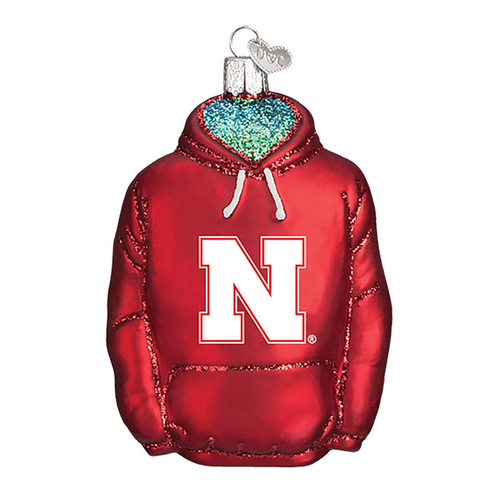 Collegiate Collection University Of Nebraska Hoodie - Boxed by Old World Christmas (Newer)-1