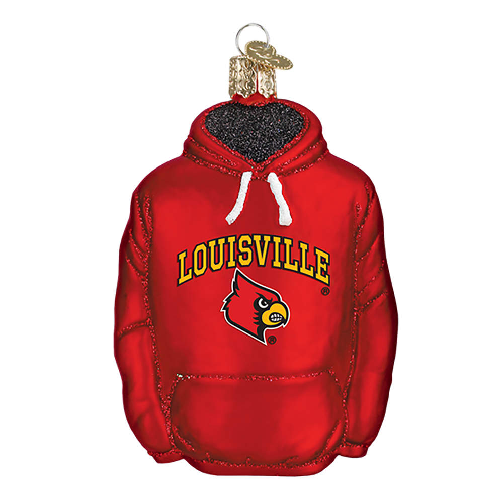Collegiate Collection Univ Of Louisville Hoodie - Boxed by Old World Christmas (Newer)-1