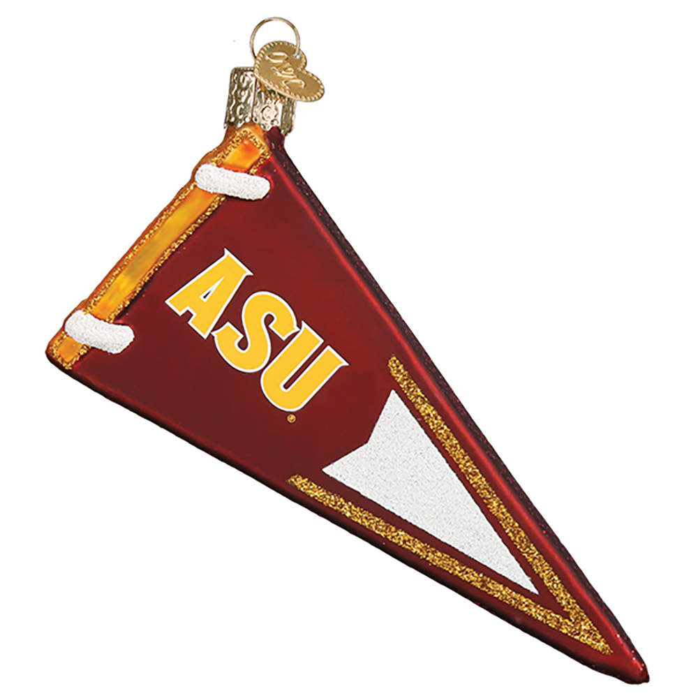 Collegiate Collection Arizona State University Pennant - Boxed by Old World Christmas (Newer)-1