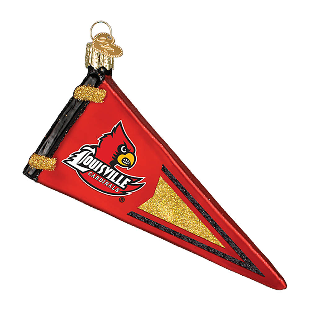 Collegiate Collection Univ Of Louisville Pennant - Boxed by Old World Christmas (Newer)-1