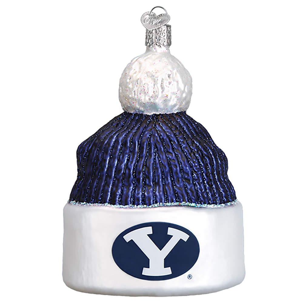 Collegiate Collection Bingham Young University Beanie - Boxed by Old World Christmas (Newer)-1