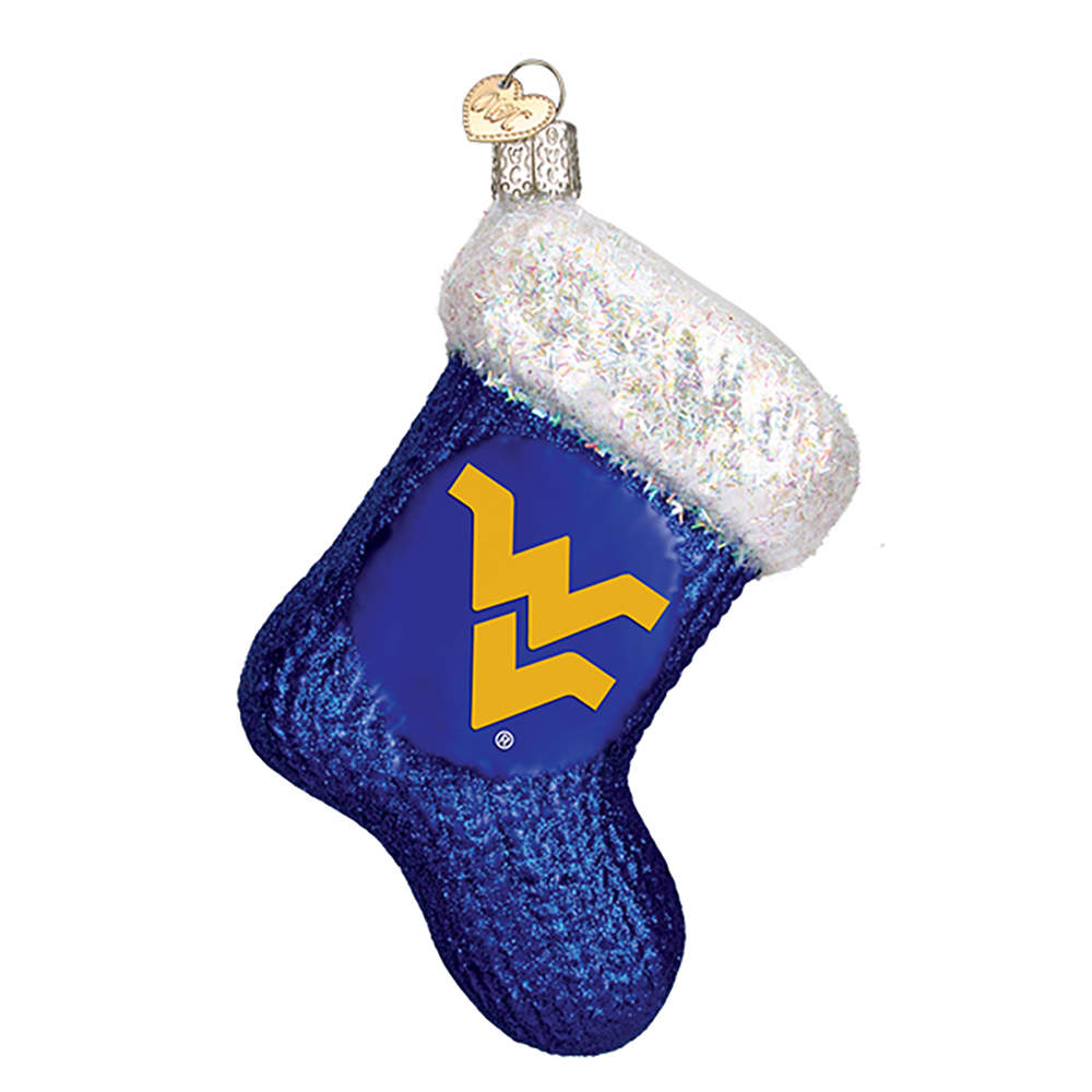 Collegiate Collection Univ Of West Virginia Stocking - No Box by Old World Christmas (Newer)-1