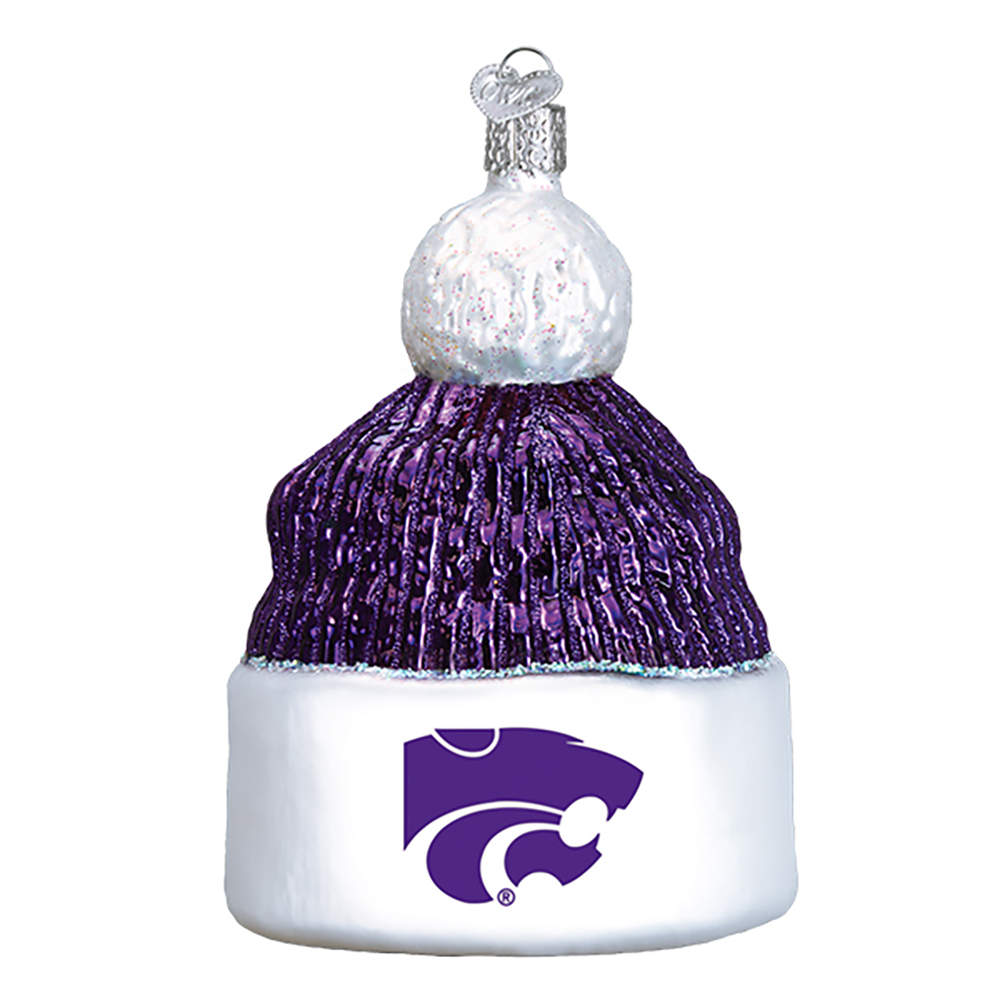 Collegiate Collection Kansas State Univ Beanie - Boxed by Old World Christmas (Newer)-1