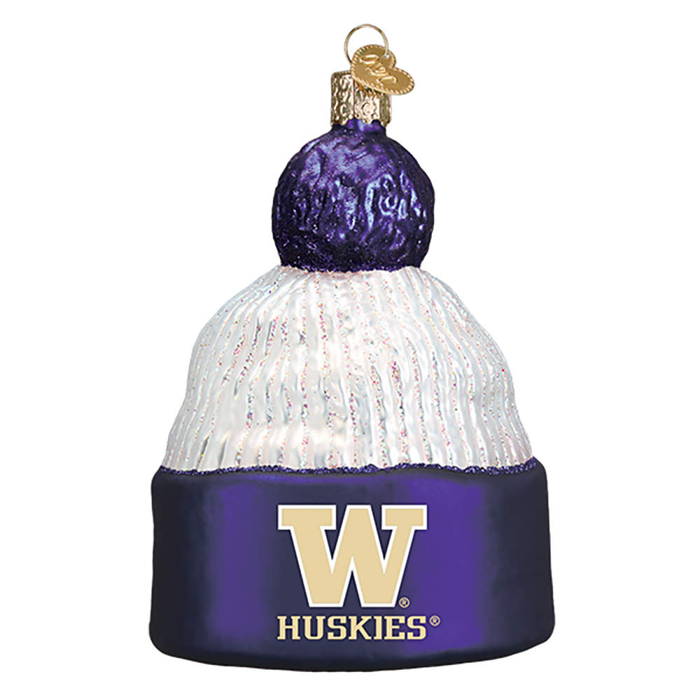 Collegiate Collection Univ Of Washington Beanie - Boxed by Old World Christmas (Newer)-1