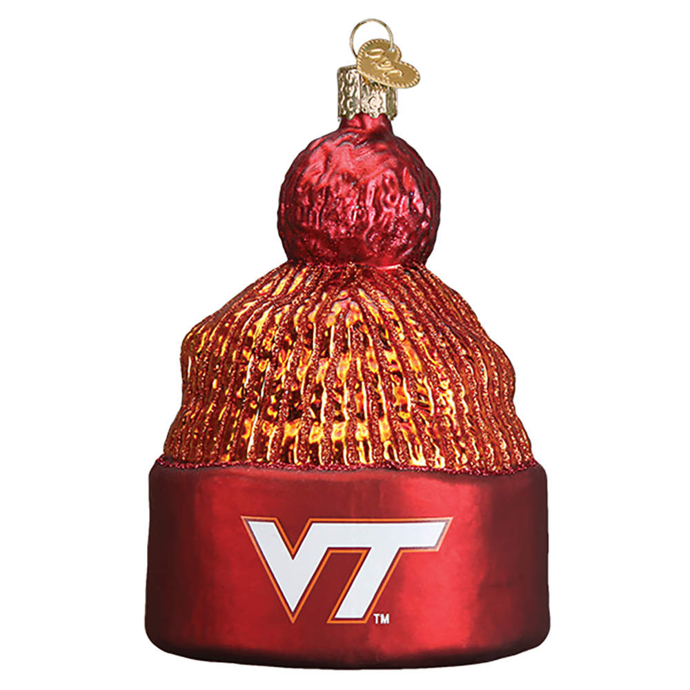 Collegiate Collection Virgina Tech Univ Beanie - Boxed by Old World Christmas (Newer)-1