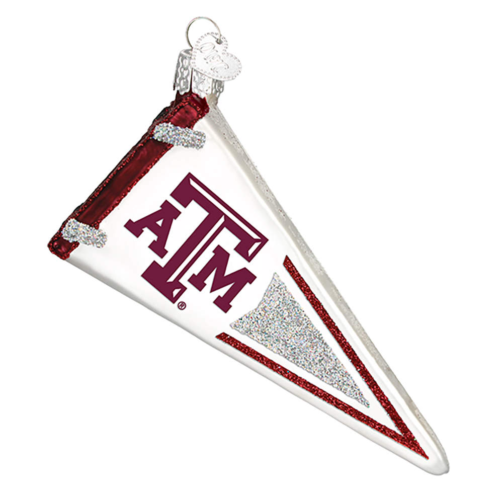 Collegiate Collection Texas A&M University Pennant - No Box by Old World Christmas (Newer)-1