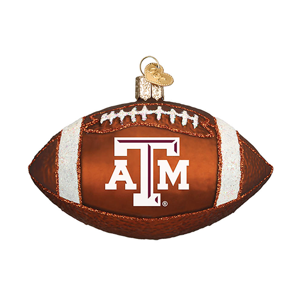 Collegiate Collection Texas A&M University Football - Boxed by Old World Christmas (Newer)-1