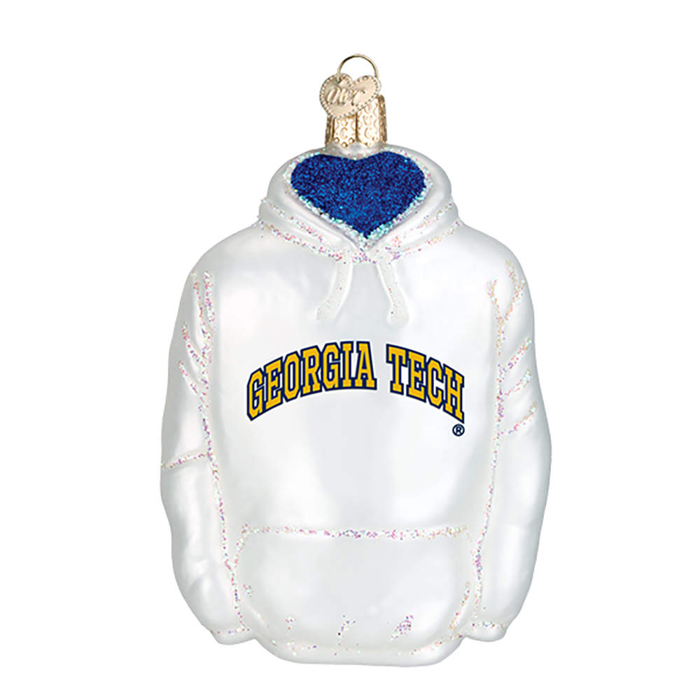 Collegiate Collection Georgia Institute Of Tech Hoodie - Boxed by Old World Christmas (Newer)-1