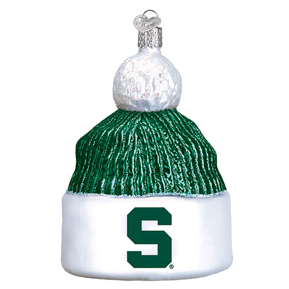 Collegiate Collection Michigan State Univ Beanie - Boxed by Old World Christmas (Newer)-1