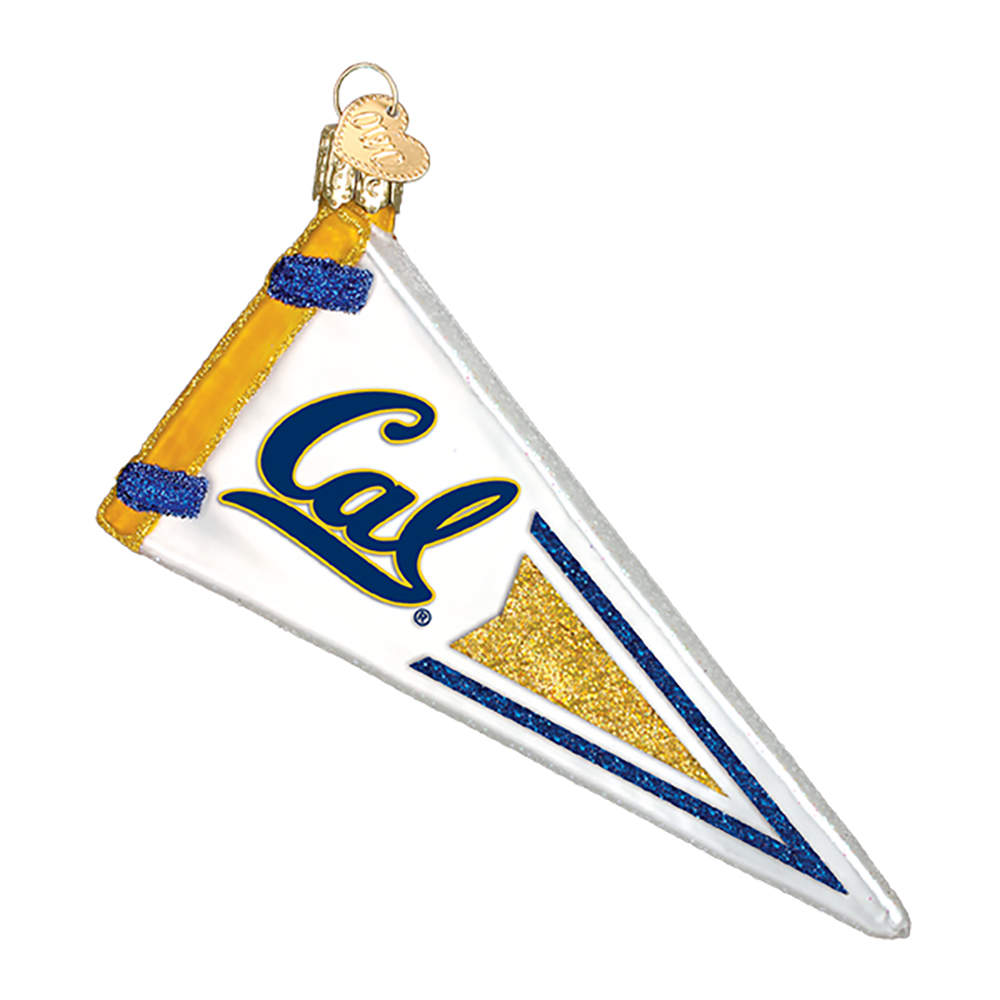 Collegiate Collection Univ Of California Pennant - Boxed by Old World Christmas (Newer)-1